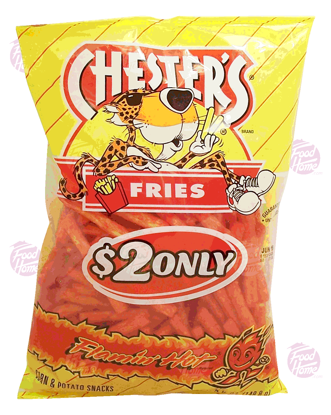 Chester's Flamin' Hot fries corn & potato snacks Full-Size Picture